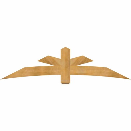 Ekena Millwork Alberta Rough Sawn Timber Gable Bracket, Western Red Cedar, 84"W x 21"H x 2"D x 6"F, 6/12 Pitch GBW084X21X0206ALB00RWR